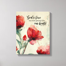 Romanos 5:5 Bíblia de amor de Deus Verso Flores Ro