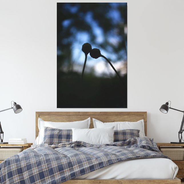 Impressão Em Tela Romantic Flowers – Botanical Fantasy Boho (Insitu(Quarto))