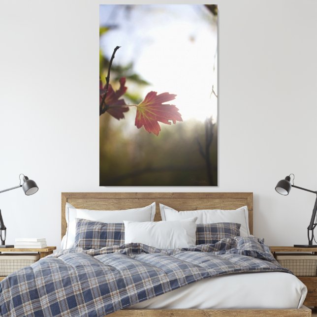 Impressão Em Tela Romantic Trees & Flowers – Botanical Fantasy Boho (Insitu(Quarto))