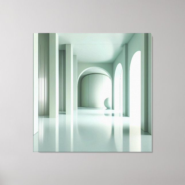 Impressão Em Tela Room with Vertical Structure Wall (Frente)