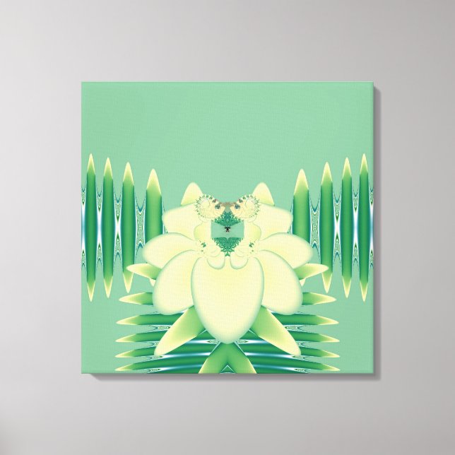 Impressão Em Tela Rosa Amarela (Frente)