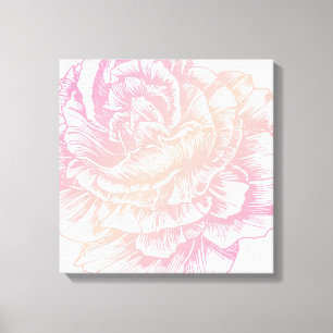 Impressão Em Tela Rosa cremoso de 311 Le Luxuoso Fleur