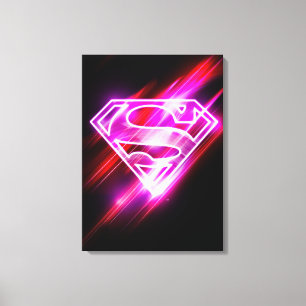 Impressão Em Tela Rosa de Supergirl