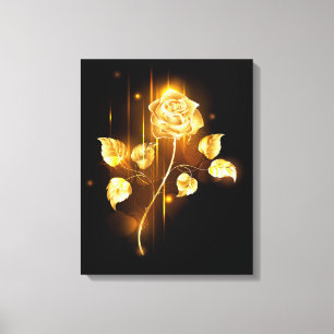 Impressão Em Tela rosa do ouro ( rosa dourado )