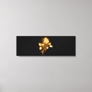 Impressão Em Tela rosa do ouro ( rosa dourado )