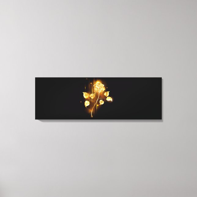 Impressão Em Tela rosa do ouro ( rosa dourado ) (Frente)