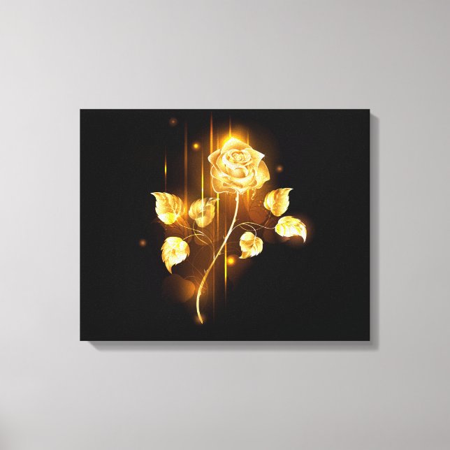 Impressão Em Tela rosa do ouro ( rosa dourado ) (Frente)