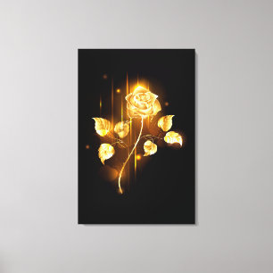 Impressão Em Tela rosa do ouro ( rosa dourado )