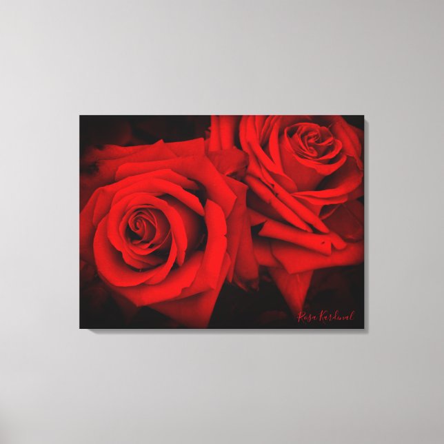 Impressão Em Tela Rosa Kardinal：Canvas Print (Frente)