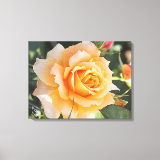 Impressão Em Tela Rosa‘Manyo’（万葉） (Frente)