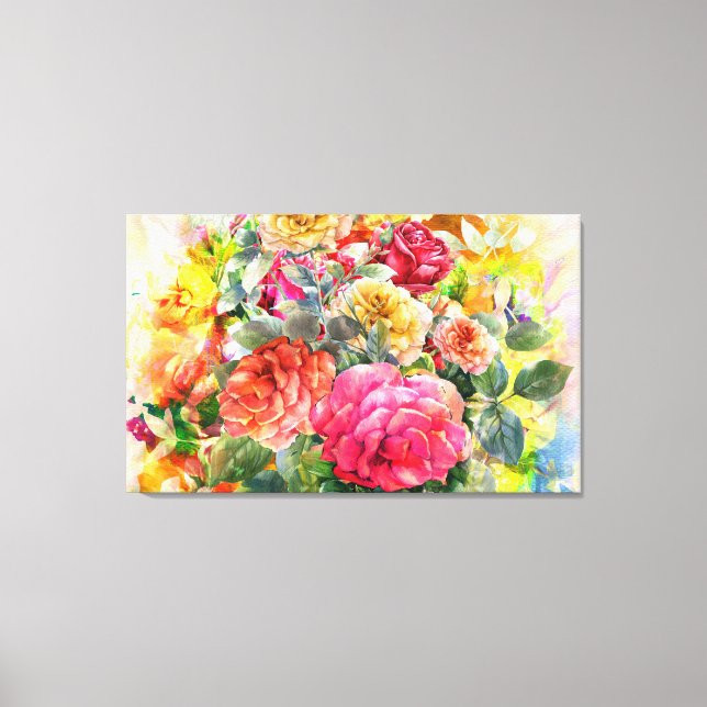 Impressão Em Tela Rosa Orchid Floral Connection Wall Art (Frente)