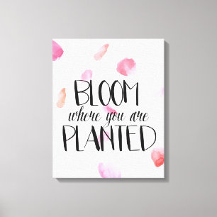 Impressão Em Tela Rosa Petals Bloom