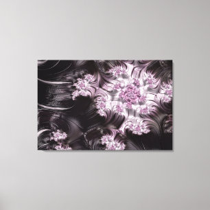 Impressão Em Tela Rosa & preto ajustados da arte de Digitas do