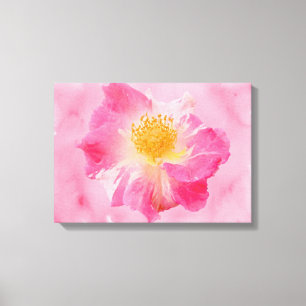 Impressão Em Tela Rosa Rosa Rosa