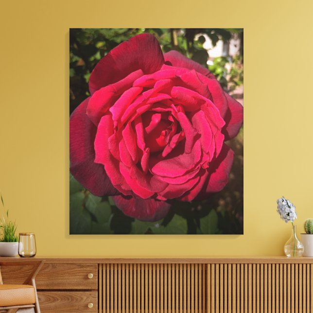 Impressão Em Tela Rosa Vermelha (Insitu(Sala de estar))