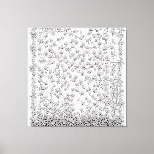 Impressão Em Tela Rosas brancas A