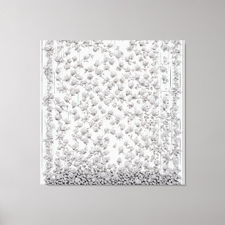 Impressão Em Tela Rosas brancas A