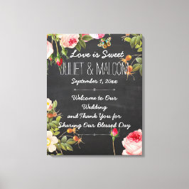 Impressão Em Tela Rosas PixDezines/Recepção de casamento do quadro d