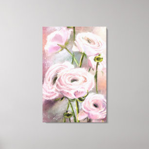 Impressão Em Tela Rosas Rosa - Especial Para Você - Pintura Origina