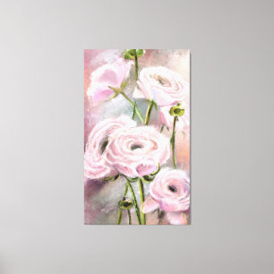 Impressão Em Tela Rosas Rosa - Especial Para Você - Pintura Origina