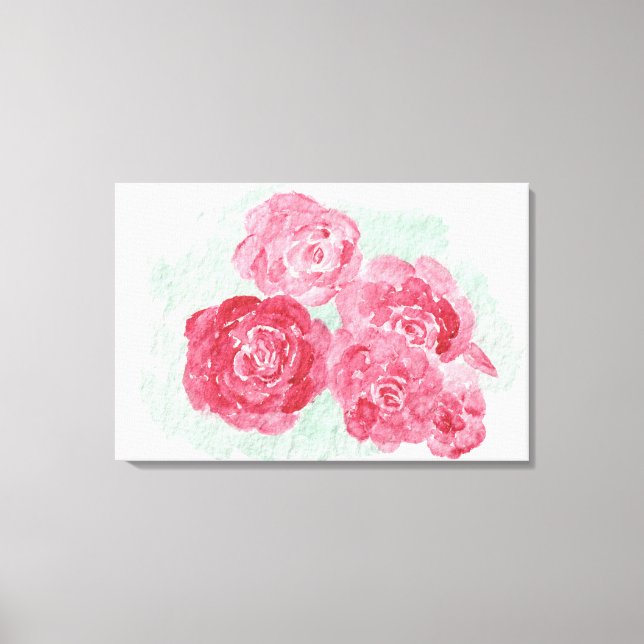 Impressão Em Tela Rosas vermelhas (Frente)