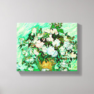 Impressão Em Tela Rosas Vintage Vincent Van Gogh (1890)