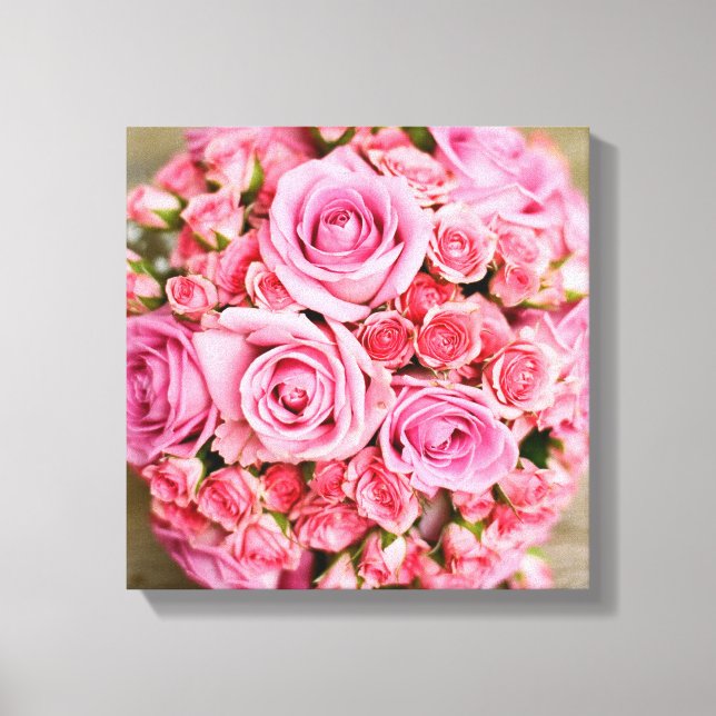 Impressão Em Tela Rose Bouquet Flower (Frente)