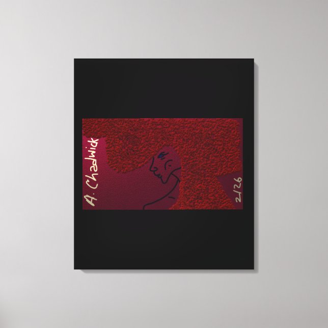 Impressão Em Tela Rose-Haired Beauty  (Frente)