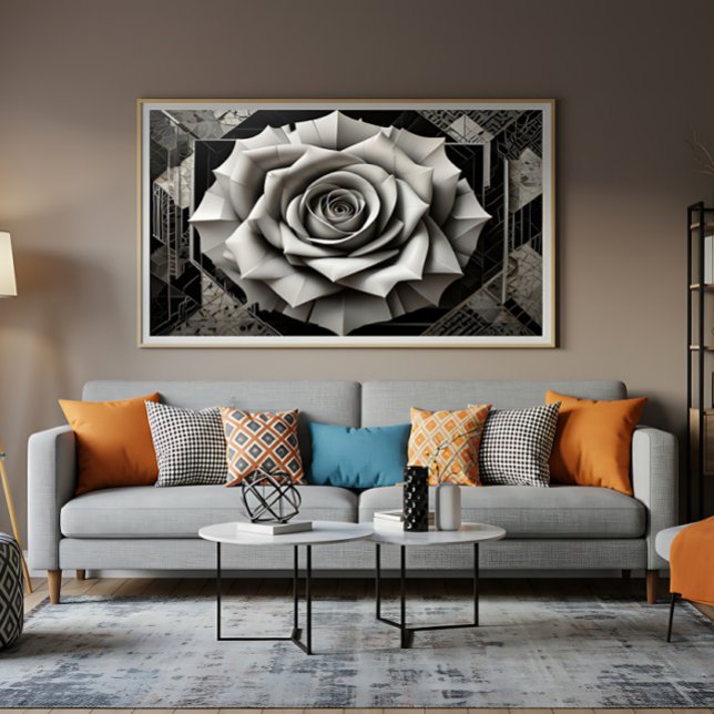 Impressão Em Tela Roses of Fractured Light (Criador carregado)