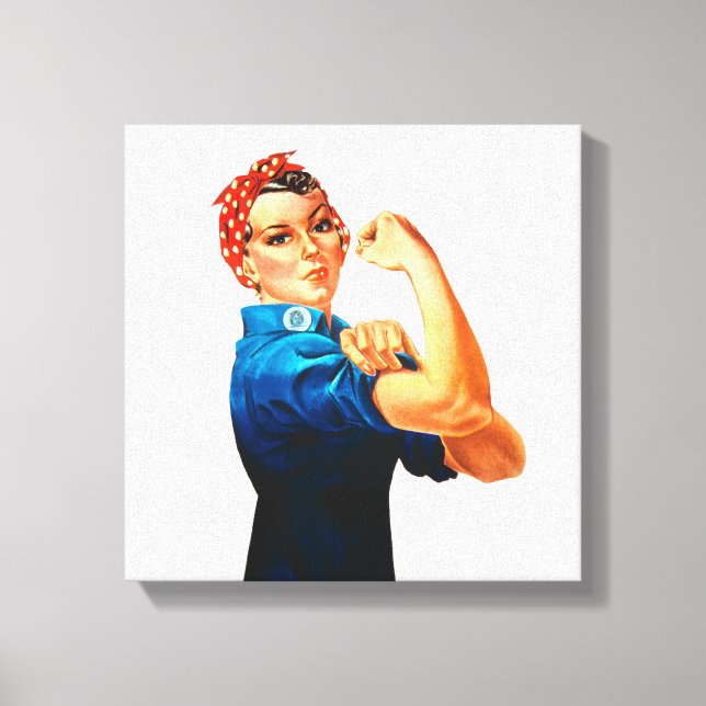 Impressão Em Tela Rosie The Riveter WII Poster (Frente)