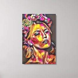 Impressão Em Tela Rosto de mulher