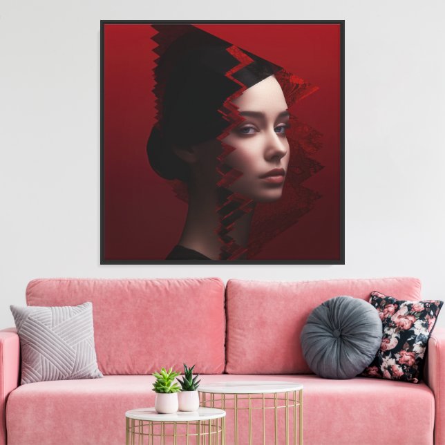 Impressão Em Tela Rostos em Moda (Insitu(Sala de estar))