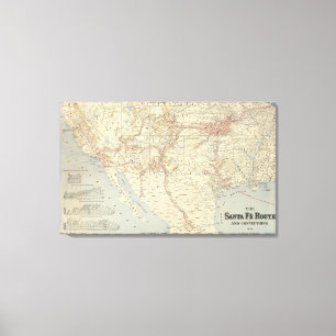 Impressão Em Tela Rota do Fe de Sante, Califórnia