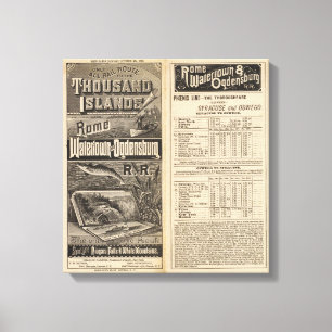 Impressão Em Tela Rota do trilho às mil ilhas