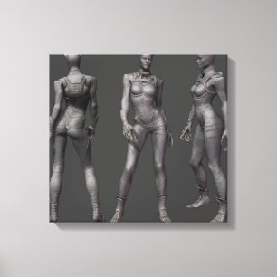 Impressão Em Tela Rotação alternativa da mulher-gato