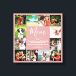Impressão Em Tela Roteiro de Cotação Mãe 12 Colagem de Fotos Dusty R<br><div class="desc">Personalize com 12 fotos favoritas e faça uma citação para que sua mãe crie um presente exclusivo para Dia de as mães, aniversários, Natal, chás de fraldas ou qualquer dia que você queira mostrar o quanto ela significa para você. Mostre a ela o quão incrível ela é todos os dias....</div>
