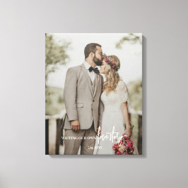 Impressão Em Tela Roteiro de Foto de Casamento Elegante