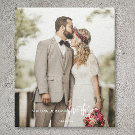 Impressão Em Tela Roteiro de Foto de Casamento Elegante