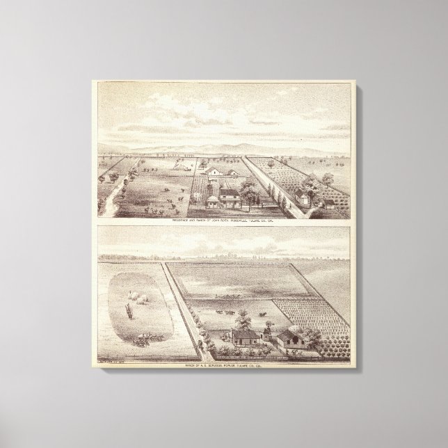 Impressão Em Tela Roth, ranchos Scruggs (Frente)