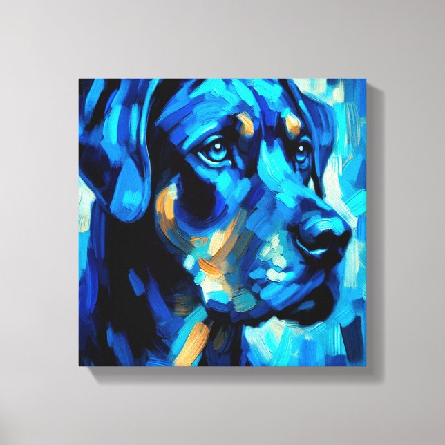 Impressão Em Tela Rottweiler (Frente)