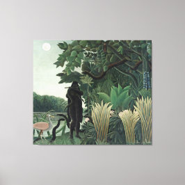 Impressão Em Tela Rousseau Cobra Charmer Painting