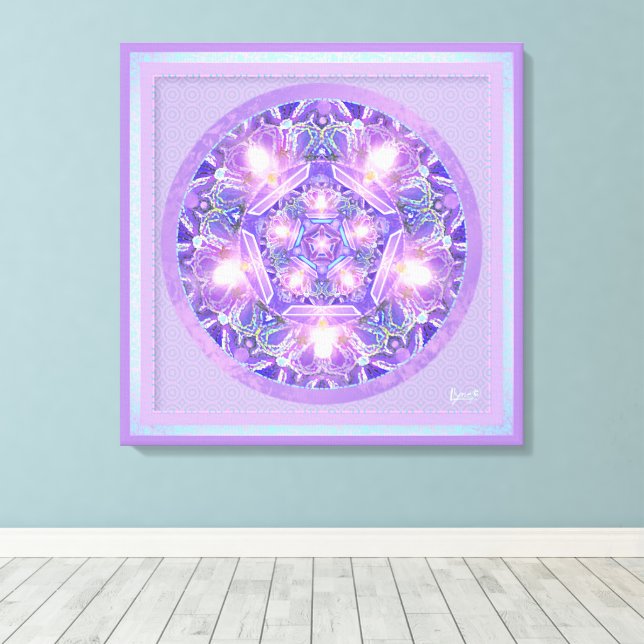 Impressão Em Tela Roxo W1 (Insitu(piso de madeira))