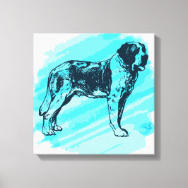 Impressão Em Tela Rua Bernard dog