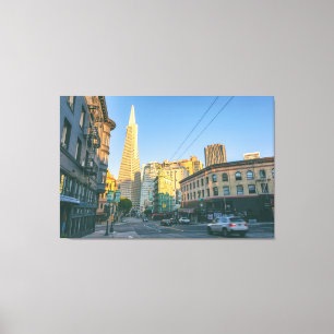 Impressão Em Tela Rua Columbus, São Francisco