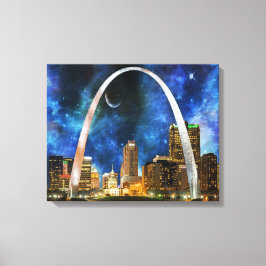Impressão Em Tela Rua espacial Louis Skyline.