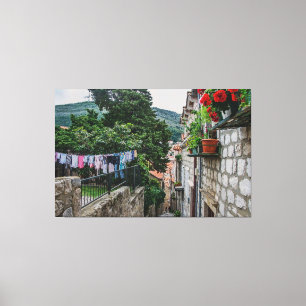 Impressão Em Tela Rua estreita de pedra em Dubrovnik