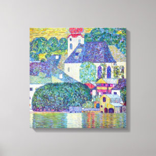 Impressão Em Tela Rua: Igreja Wolfgang por Gustav Klimt, Arte Vitori