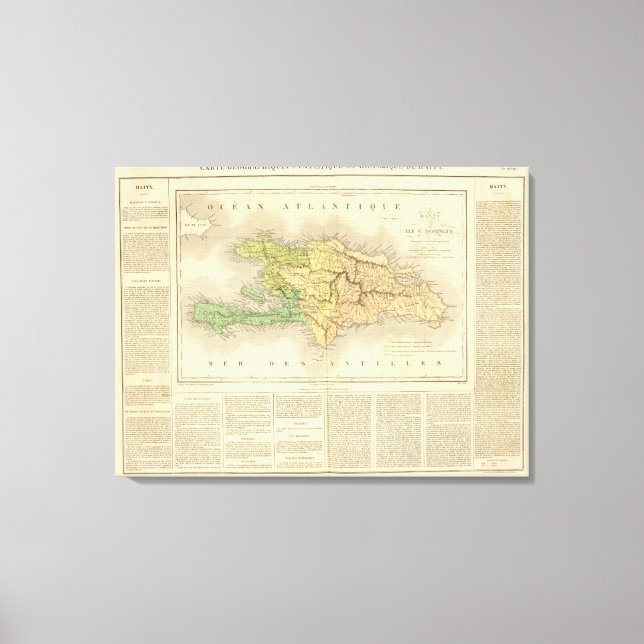 Impressão Em Tela Rua Ile. Domengue ou Haiti (Frente)