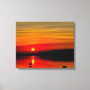 Impressão Em Tela Rua. Lawrence River Sunset