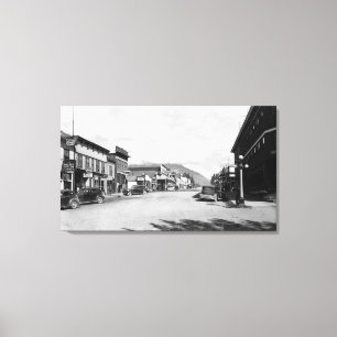 Impressão Em Tela Rua principal em Seward, fotografia de Alaska